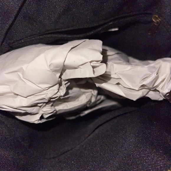 New Black Vintage Threqd Woven Backpack Purse - Picture 4 of 4